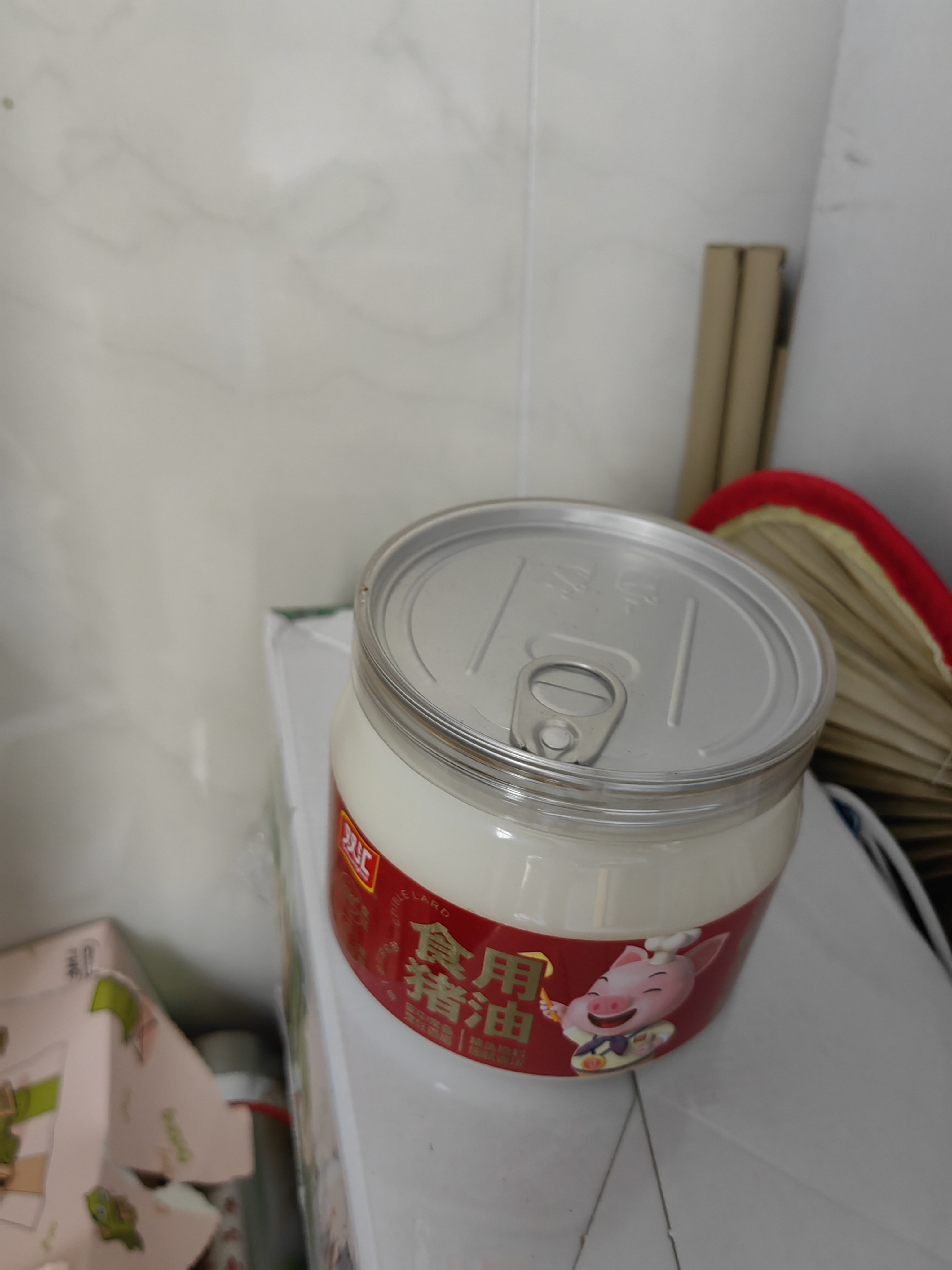 双汇（Shuanghui）食用猪油起酥油猪板油拌饭蛋黄酥烘焙原料500G整罐新老包装发货 实拍图