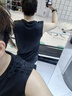 adidas速干简约舒适运动健身圆领背心男装夏季阿迪达斯官方   黑色   M 实拍图