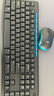 罗技（Logitech）MK275 键鼠套装 无线键鼠套装 办公键鼠套装 全尺寸 商务键鼠套装 带无线2.4G接收器 黑蓝色 实拍图