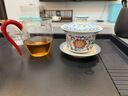 华光国瓷三才盖碗斗彩茶杯功夫茶具茶盖碗中秋送礼国彩天姿  实拍图