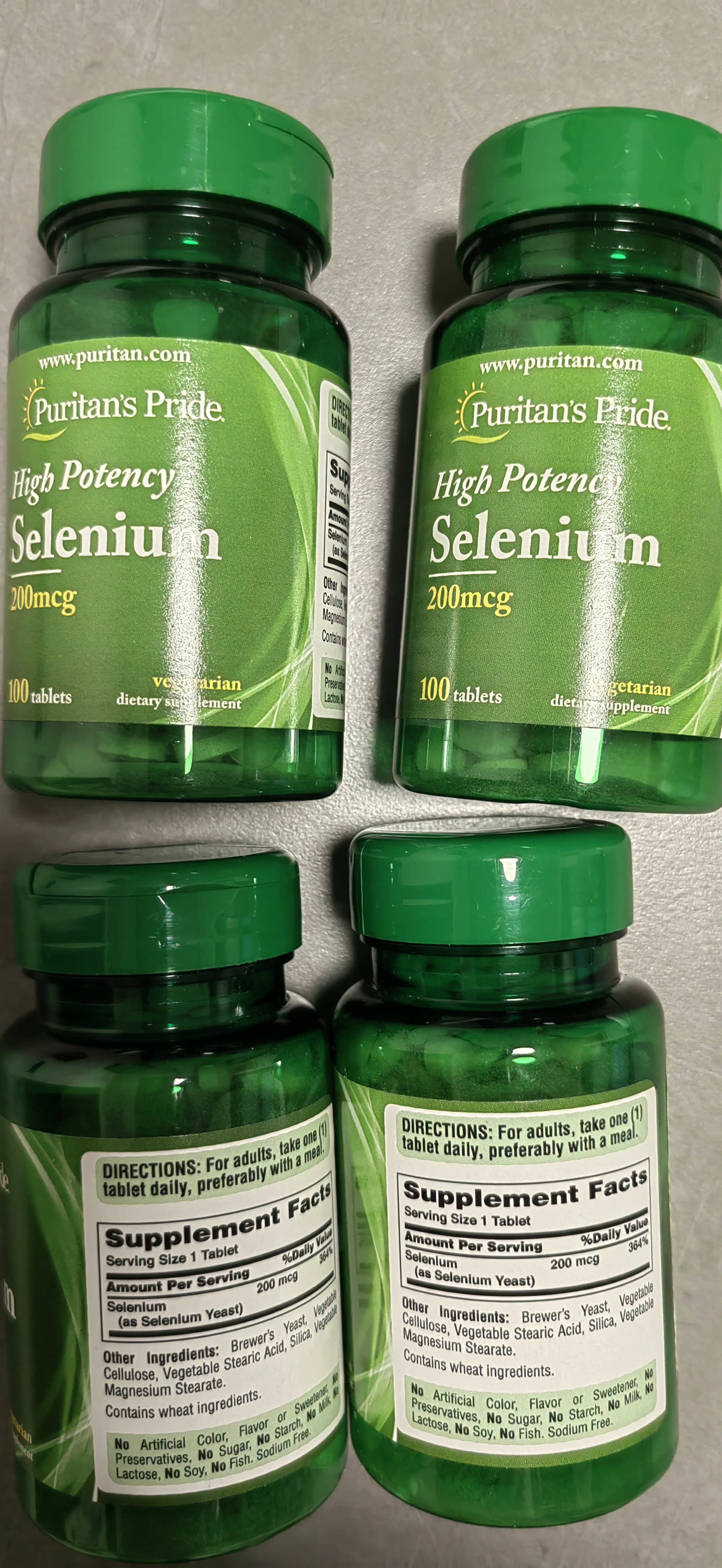 普丽普莱天然酵母硒有机富硒提升免疫调理身体私处200mcg100片*2 美国进口 实拍图