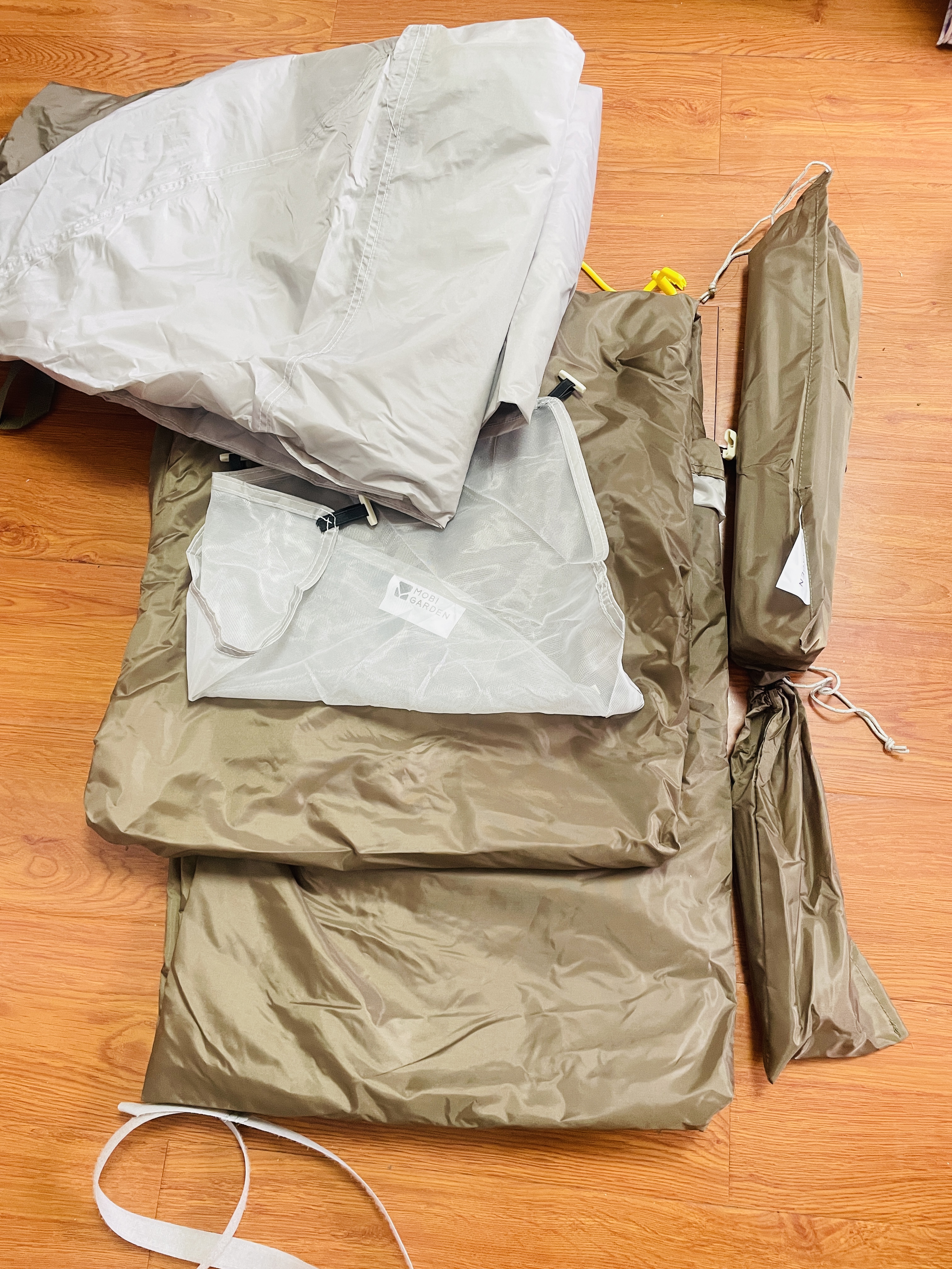 牧高笛（MOBIGARDEN）冷山4帐篷 户外露营徒步防风防雨四人帐篷 NXZ1429065 晨雾白 实拍图