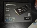 宏碁掠夺者（PREDATOR）1TB SSD固态硬盘 M.2接口(NVMe协议) GM7系列｜NVMe PCIe 4.0读速7200MB/s  AI电脑存储配件 实拍图