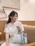 皮尔卡丹（pierre cardin）2026新款气质手提斜挎包波士顿女包送女友妈妈好礼 浅蓝色 实拍图