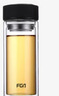 富光 男女士双层玻璃杯 高硼硅玻璃304茶隔水杯子 带茶隔泡茶杯500ml 实拍图