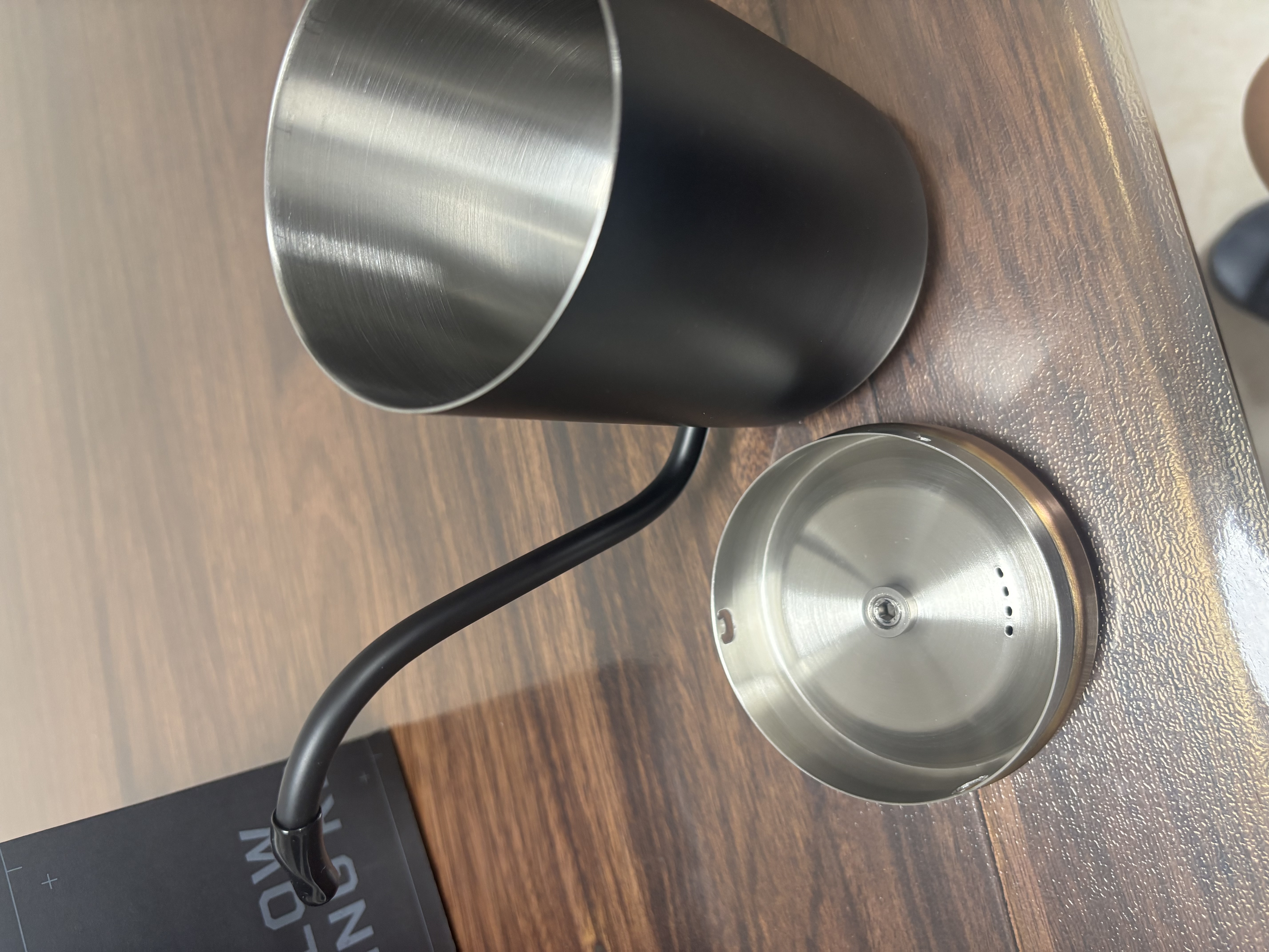 MAVO 手冲壶手冲咖啡壶 挂耳咖啡器具滴漏 长嘴细口壶家用 曜岩黑x古铜 实拍图