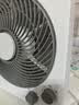 美的（Midea） 电风扇 家用台式小风扇空气循环扇转页扇办公室桌面鸿运扇五叶轻音柔风卧室宿舍节能省电台扇 KYT25-22MW【10寸升级款】 桌面转页扇 实拍图