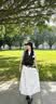 南木熊裙子女夏季2026年新款气质韩系法式休闲通勤短袖t恤半身裙子套装 白色 短袖+背心+裙子（送腰带） M 【90-105斤】 实拍图