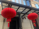欧妮姿灯笼大门挂的2026大红灯笼灯吊灯一对阳台新年节日春节过年装饰 80#富贵荣华（1对装-不带灯） 实拍图