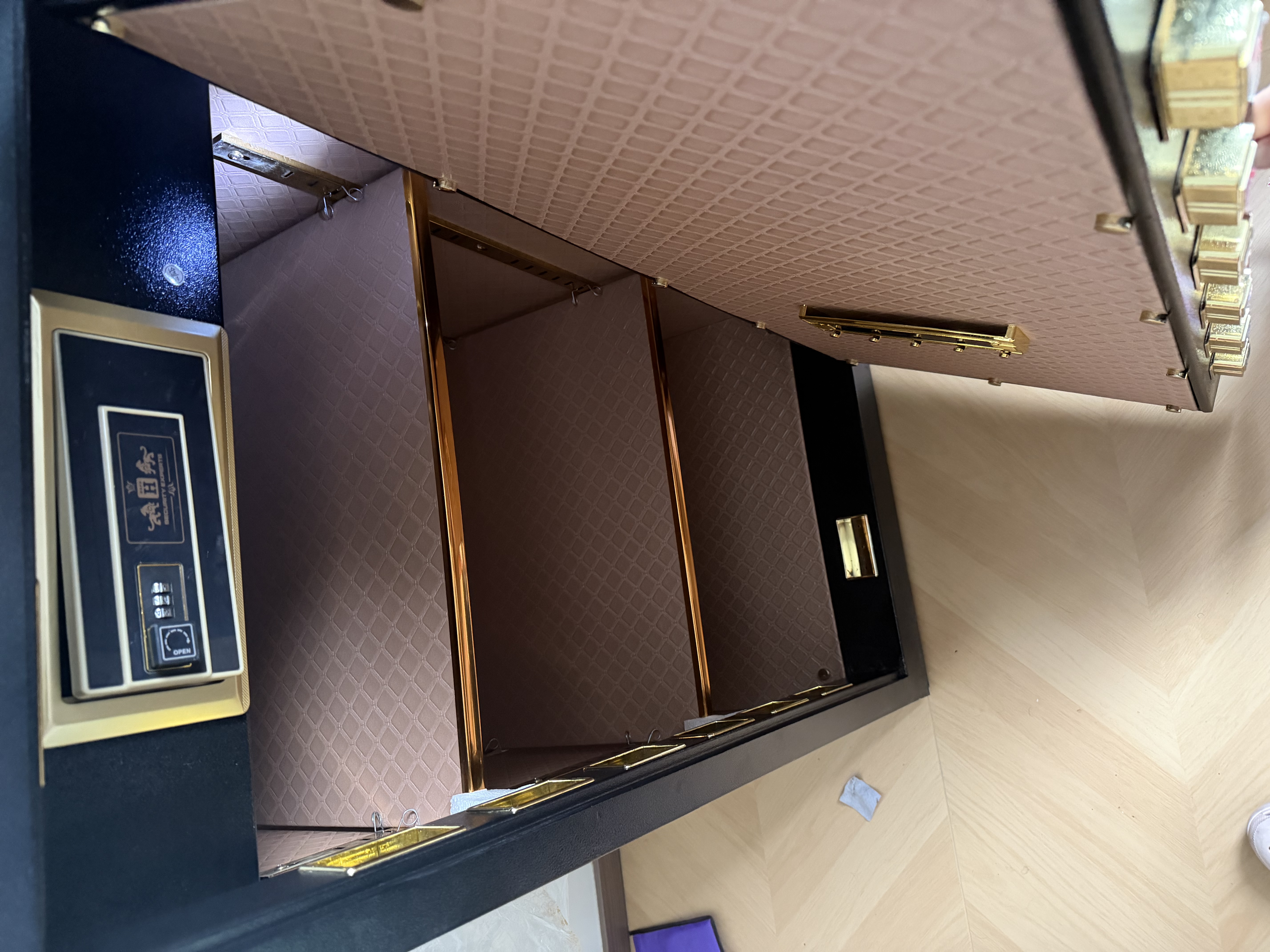 虎牌保险柜家用办公大型型指纹密码保险箱全钢防盗财务专用保密保管柜 博瑞系列 120cm 钢琴黑 实拍图