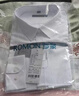 罗蒙（ROMON）纯色商务职业正装男士白衬衫工装外套长袖衬衣男CS108白色3XL 实拍图