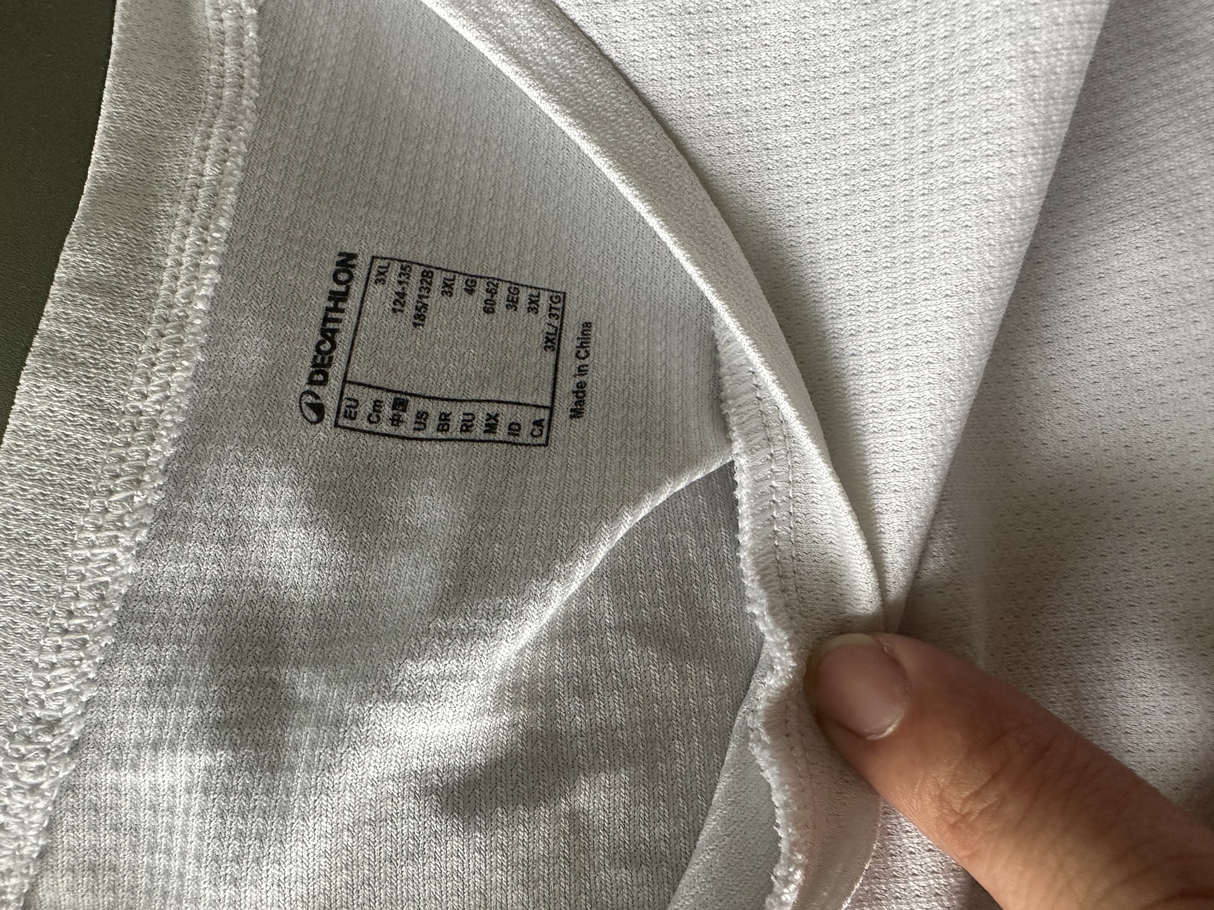 迪卡侬短袖速干衣男吸汗透气半袖上衣运动健身t恤白色3XL-2501432 实拍图