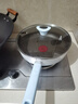 美的（Midea）平底锅不粘锅深煎锅辅食锅钛不粘火花点聚油煎牛排煎蛋燃气电磁炉 实拍图