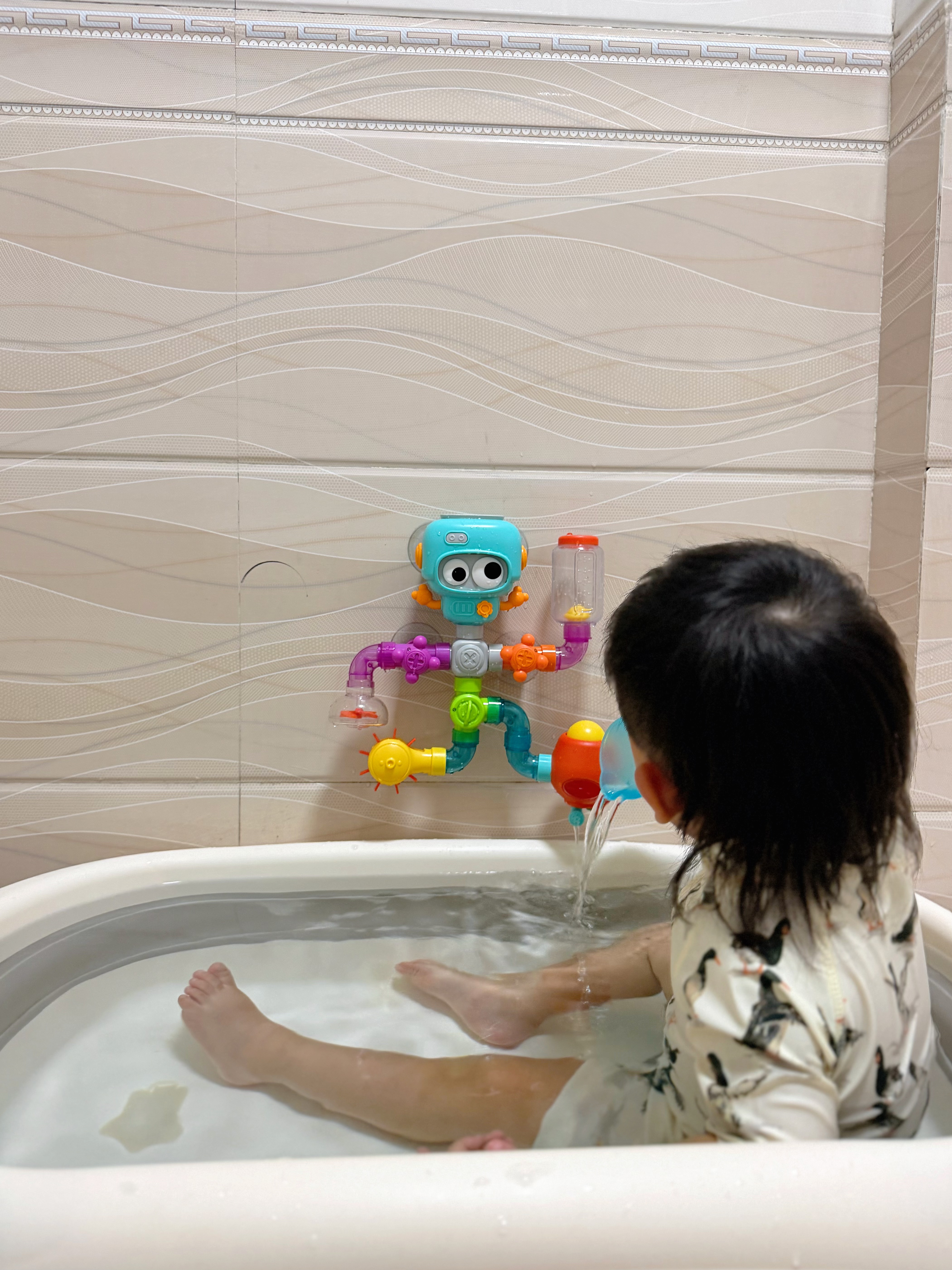 MAILE KID宝宝洗澡玩具水车拼装管道儿童戏水可DIY浴室玩神器过家家玩具 实拍图