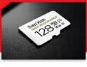 闪迪（SanDisk）128GB TF（MicroSD）4K内存卡 行车记录仪 监控摄像头专用 循环录制10,000小时 高耐用存储卡 实拍图