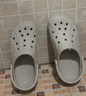 CROCS卡骆驰洞洞鞋贝雅洞洞鞋轻便运动鞋耐磨一脚蹬拖鞋休闲鞋|10126 卵石色-2V3(含智必星) 37 /38(230mm) 实拍图