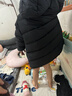 保姆鹅  【风墙】儿童羽绒服宝宝中长款护脸加厚外套保暖童装[NG2664] 炭黑 150 实拍图