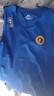 九日山 专业散打服 龙服 比赛训练服装 散打裤 短裤背心 武术练功服 男款蓝色 L 实拍图