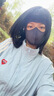 奥克云全脸防晒面罩女防紫外线2026新款夏季透气口罩冰丝凉感黑色2只装 实拍图