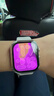 Apple/苹果 Watch S11 智能手表GPS款46毫米玫瑰金色铝金属表壳淡桃粉色运动型表带S/M MEVT4CH/B 实拍图