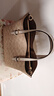 蔻驰（COACH）【品牌直供】女士MOLLIE25中号手提单肩斜挎托特包CV965奶茶色 实拍图