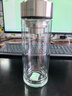 富光玻璃杯双层带茶隔大容量水杯 高档商务泡茶杯 高硼硅杯子500ml 实拍图