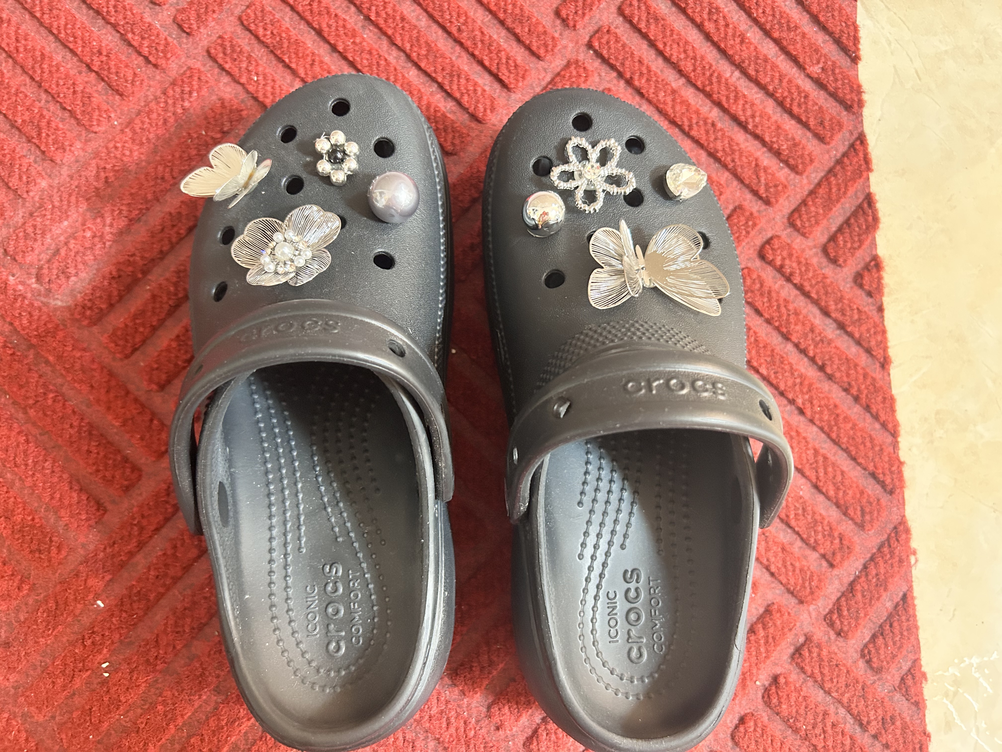 CROCS卡骆驰厚底云朵洞洞鞋|206750 黑色-001 36/37(230mm) 实拍图