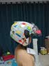 坦克摩托车头盔3C四分之三盔T536四季防风B.Duck电动车安全帽男女 白色摩登【童趣】【彩色镜片+透明镜片】 M（建议头围53-56cm） 实拍图