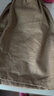 【纯棉高腰】显瘦女裤薄款百搭大码休闲小个子五分裤夏季阔腿裤 焦糖色 XL 【建议110-125斤】 实拍图