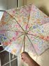 C'mon防晒太阳伞三折晴雨伞遮阳伞女防紫外线upf50+ 油画花影三折伞 实拍图