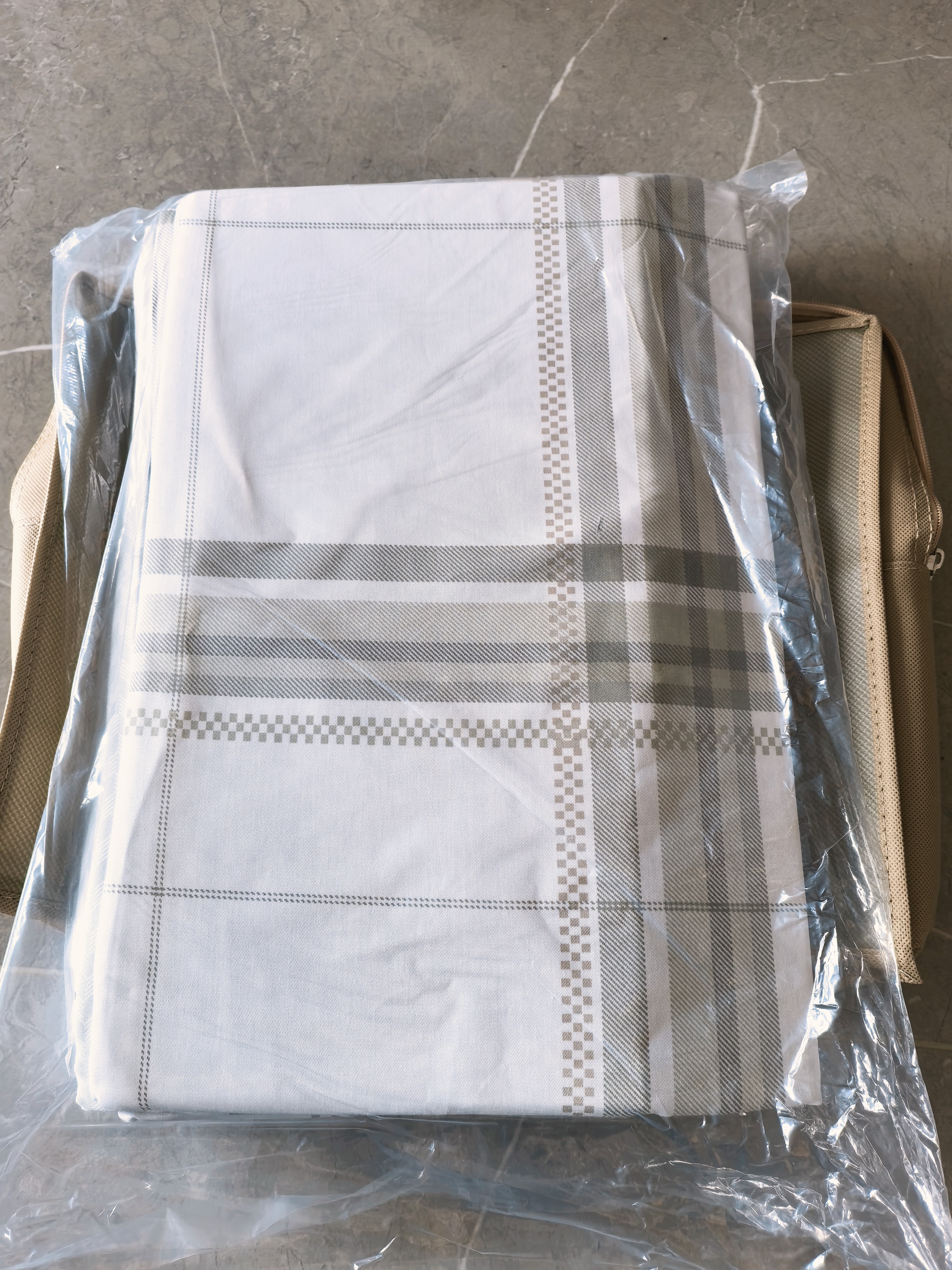 富安娜床上四件套纯棉 100%全棉床单被套双人加大 邂逅 230*229cm 绿 实拍图