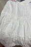 UR2026夏季新款女装时尚休闲甜美蝴蝶结系带半裙UYY550026 本白 (有内衬) S 实拍图