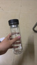 富光男女士双层玻璃杯 水杯 支持团购定制 304杯子泡茶杯330ML黑 实拍图