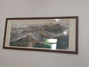 天生木 山水画客厅装饰画新中式国画老板办公室挂画客厅挂画沙发背景墙 万里长城 田园柚木色 70*160cm推荐尺寸【成品山水画】 实拍图