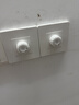 公牛（BULL）明装风扇调速器控制器 220V 吊扇调速开关通用电风扇调速面板 暗装调速(G07白) 开关 实拍图