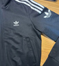 adidas简约三条纹跑步运动立领夹克外套男装秋季阿迪达斯官方 黑色/白（推荐选大一码）   L 实拍图