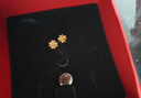 周六福足金999四叶草黄金耳钉女耳饰生日礼物计价AA096009一对约0.73g 实拍图