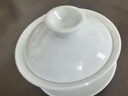 古德窑 纯白玉瓷盖碗茶杯 特大号三才碗陶瓷功夫茶具茶壶敬茶碗泡茶器 实拍图