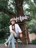 Aabbye新款偏光太阳镜墨镜防紫外线经典小圆框复古太子镜简约眼镜男女 04银框冰蓝片 实拍图