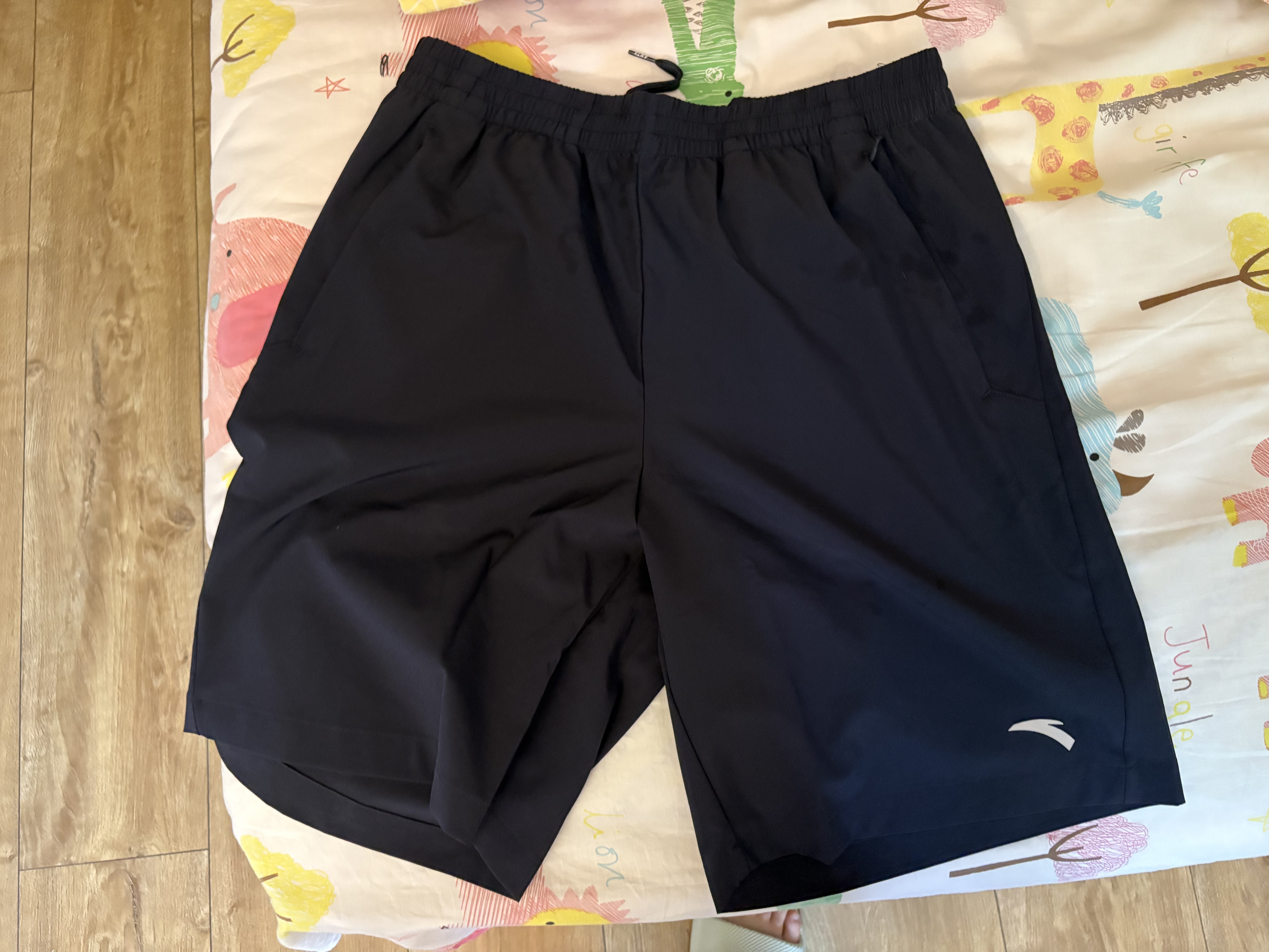 安踏速干运动短裤男夏季吸湿透气健身训练跑步户外休闲梭织五分裤 实拍图