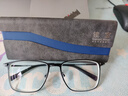 依视路（ESSILOR） 钻晶系列高清耐磨防蓝光近视超薄镜片专业配度数眼镜架男女镜框 钛+金属-全框-4021BK-黑色 镜框+依视路膜岩高清1.60现片 实拍图