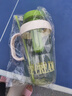 【京东物流】水杯冰霸吸管杯高颜值学生茶水分离大容量杯子 肚肚杯1个-浅绿色 实拍图