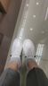 百丽（Belle）小白鞋女鞋商场款厚底增高一脚蹬单鞋透气休闲鞋U8N1DAM3 白色 37 (235mm) 实拍图