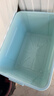 禧天龙家用收纳箱加厚衣物储物箱塑料箱大容量玩具整理箱 80L蓝色1个装 实拍图
