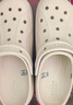 卡骆驰（CROCS）白鹿同款经典云朵洞洞鞋时尚百搭女鞋花园鞋沙滩鞋|206750 骨白色-2Y2(含智必星) 39 (250mm) 实拍图