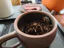 钦州坭兴陶茶壶宽口汉瓦壶广西全手工石瓢壶紫陶功夫茶具套装送礼 深古铜色 200ml 实拍图