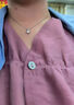 唯一（Winy）一克拉莫桑石999足银项链女款2026新款老婆生日礼物送女朋友老婆 实拍图