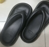 俞兆林（YUZHAOLIN）人字拖女外穿厚底踩屎感夹脚拖外穿沙滩鞋 YQ690 黑色 38/39 实拍图