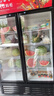 新飞（frestec）展示柜冷藏酒水饮料冰柜双开门商用冷柜水果蛋糕冷藏保鲜柜超市直冷玻璃门大容量便利店立式啤酒柜 双门红黑680L【经济直冷店长推荐】 实拍图