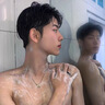 尊蓝海盐冰沙冷感沐浴露持久留香体青少年男女士运动后降温沐浴液400g 实拍图